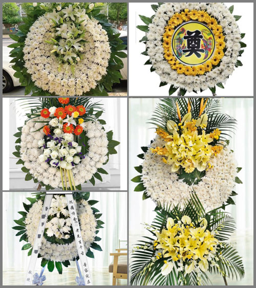 四川成都彭州市桂花镇龙头村花圈速递
